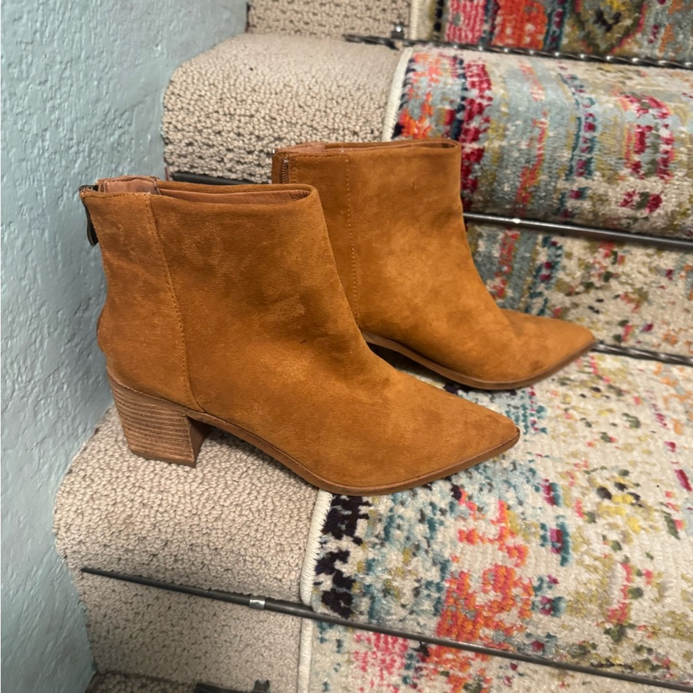 BEAST FASHION Tan Ankle Boots